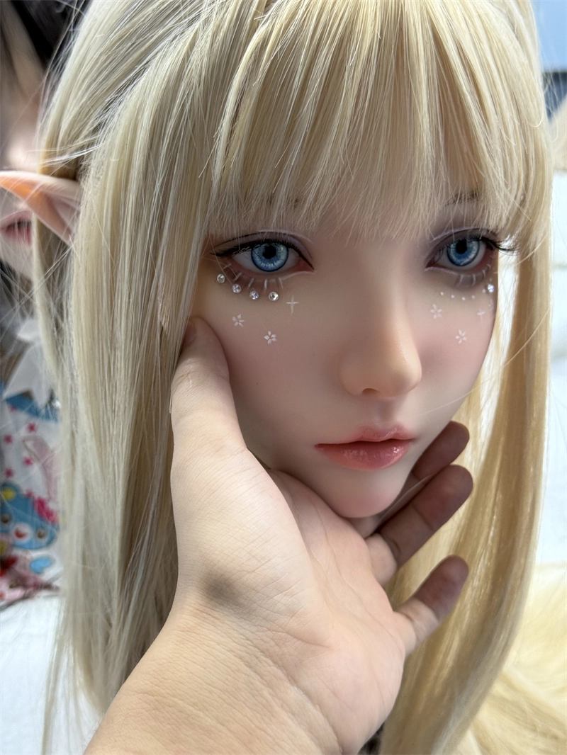 ROS Mouth Real Silicone Sex Doll Head LS83