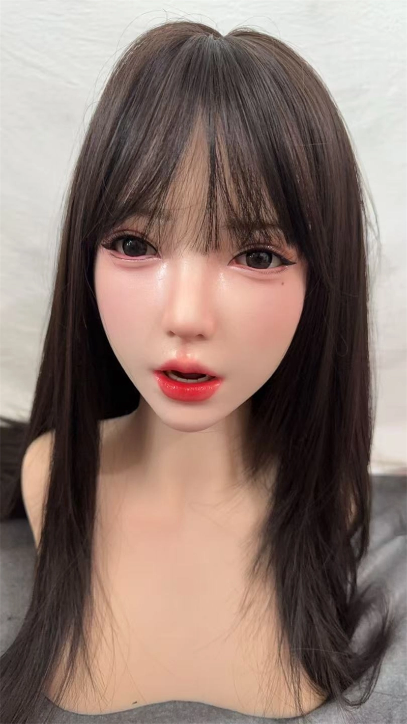 ROS Mouth Real Silicone Sex Doll Head With Close And Open Eyes LS101 ROS Mouth Real Silicone Sex Doll Head With Close And Open Eyes LS101
