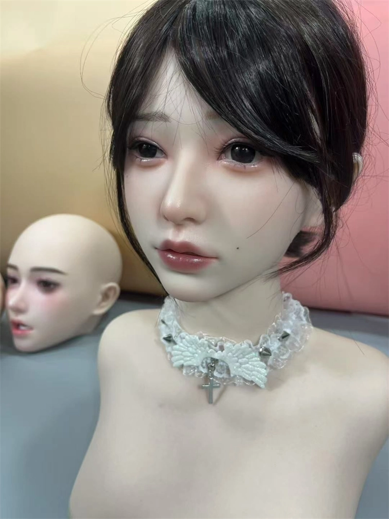 ROS Mouth Real Silicone Sex Doll Head With Close And Open Eyes LS102