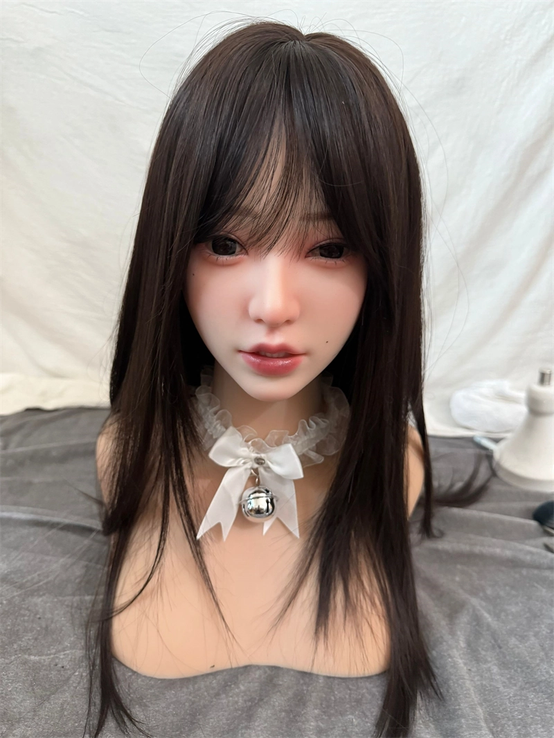 ROS Mouth Real Silicone Sex Doll Head With Close And Open Eyes LS102