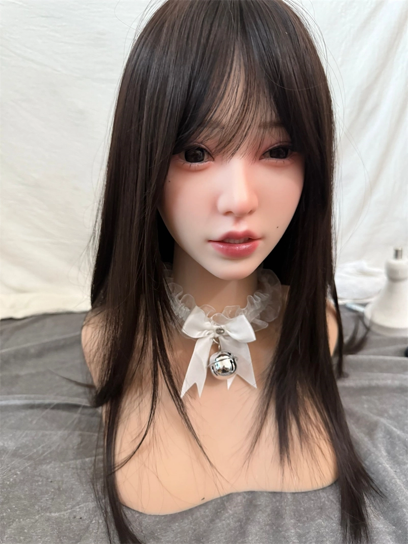 ROS Mouth Real Silicone Sex Doll Head With Close And Open Eyes LS102