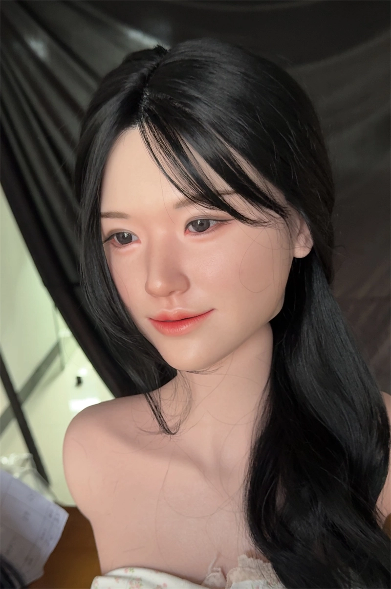 ROS Mouth Real Silicone Sex Doll Head With Close And Open Eyes LS105