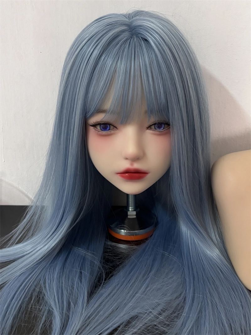 ROS Mouth Real Silicone Sex Doll Head With Close And Open Eyes LS107