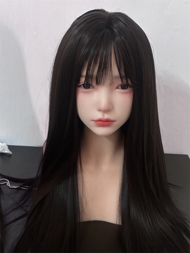 ROS Mouth Real Silicone Sex Doll Head With Close And Open Eyes LS108