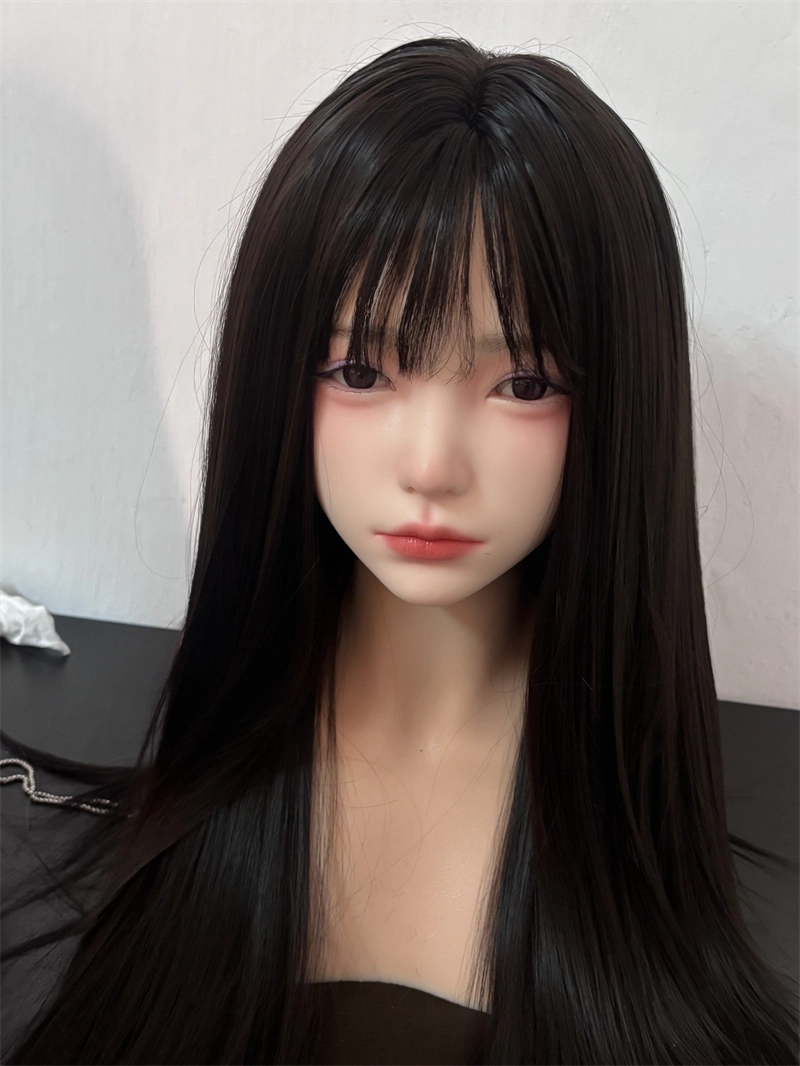 ROS Mouth Real Silicone Sex Doll Head With Close And Open Eyes LS108