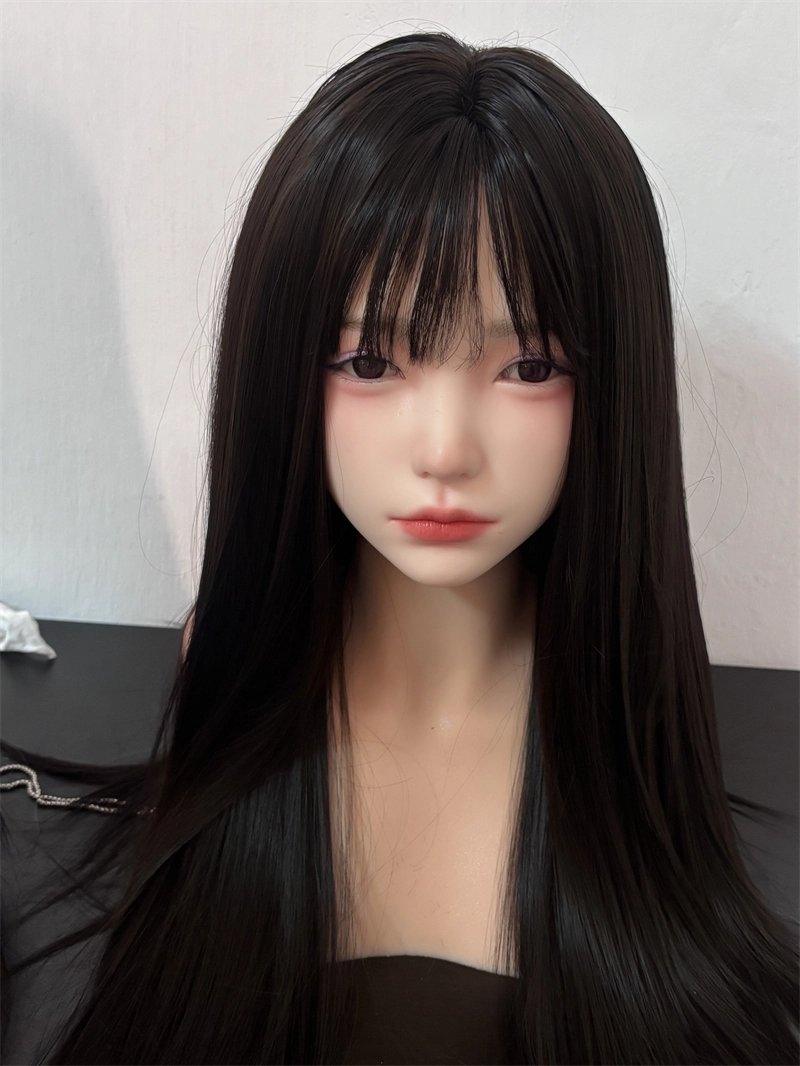 ROS Mouth Real Silicone Sex Doll Head With Close And Open Eyes LS108
