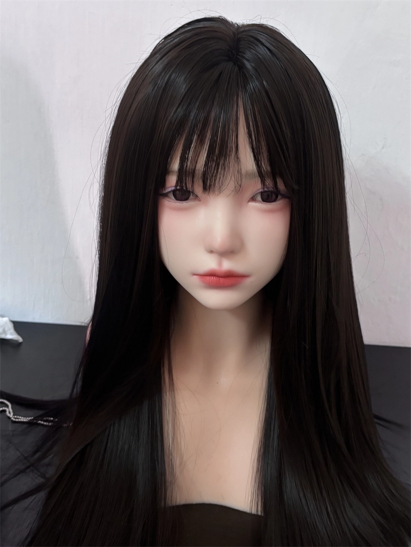 ROS Mouth Real Silicone Sex Doll Head With Close And Open Eyes LS108