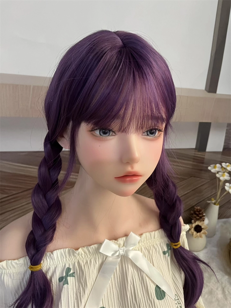 ROS Mouth Real Silicone Sex Doll Head With Close And Open Eyes LS109