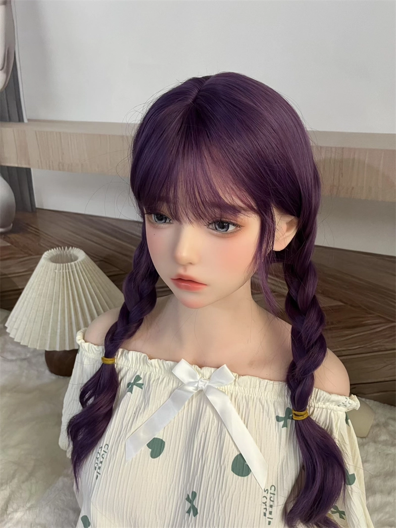 ROS Mouth Real Silicone Sex Doll Head With Close And Open Eyes LS109