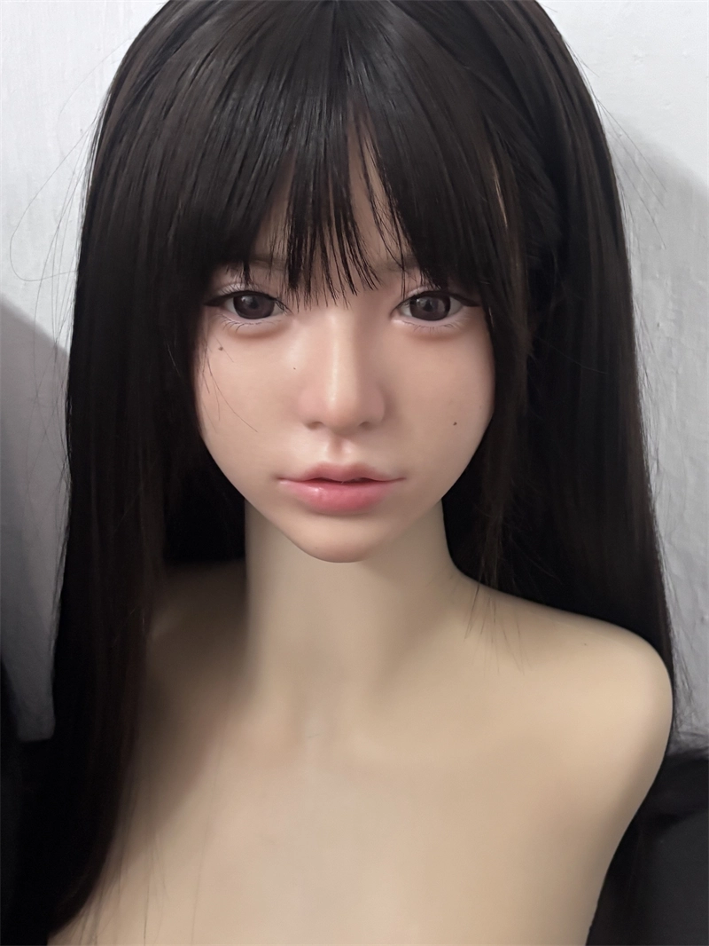 ROS Mouth Real Silicone Sex Doll Head With Close And Open Eyes LS117