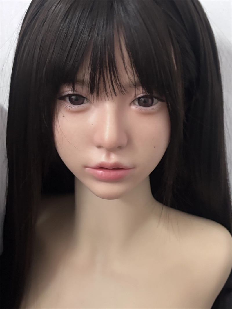 ROS Mouth Real Silicone Sex Doll Head With Close And Open Eyes LS117