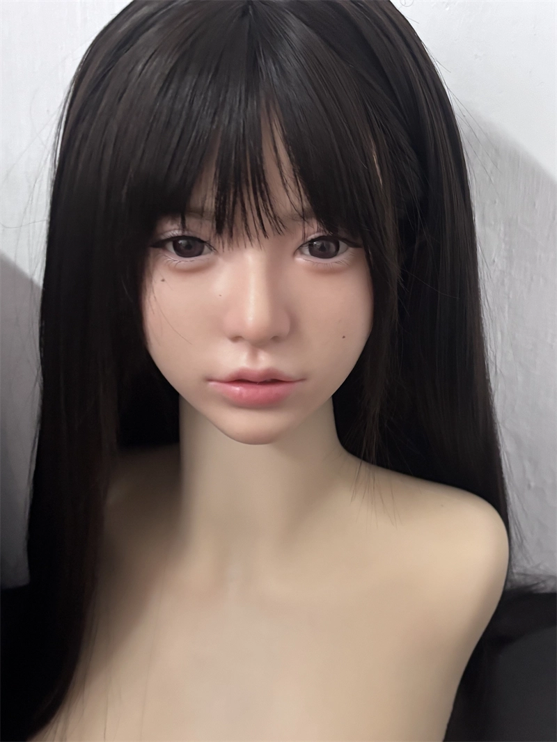 ROS Mouth Real Silicone Sex Doll Head With Close And Open Eyes LS117