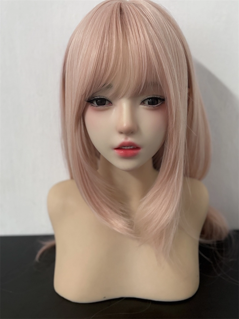 ROS Mouth Real Silicone Sex Doll Head With Close And Open Eyes LS119