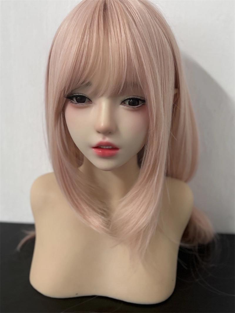ROS Mouth Real Silicone Sex Doll Head With Close And Open Eyes LS119