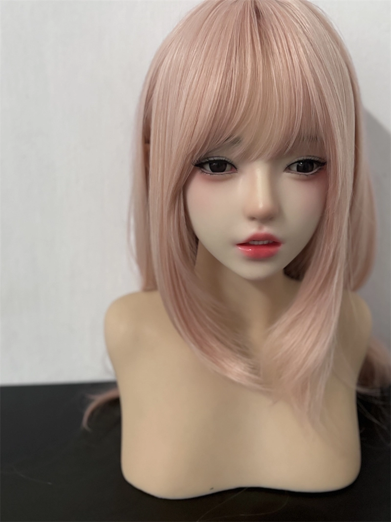 ROS Mouth Real Silicone Sex Doll Head With Close And Open Eyes LS119