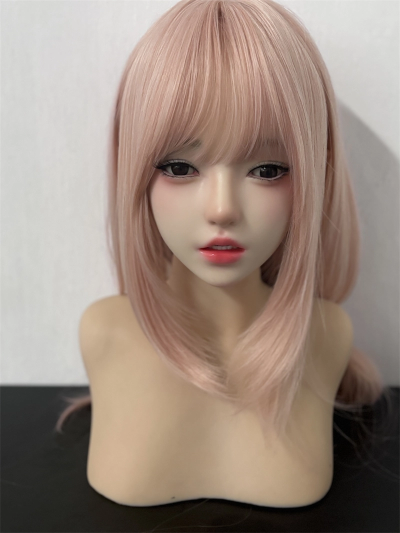 ROS Mouth Real Silicone Sex Doll Head With Close And Open Eyes LS119