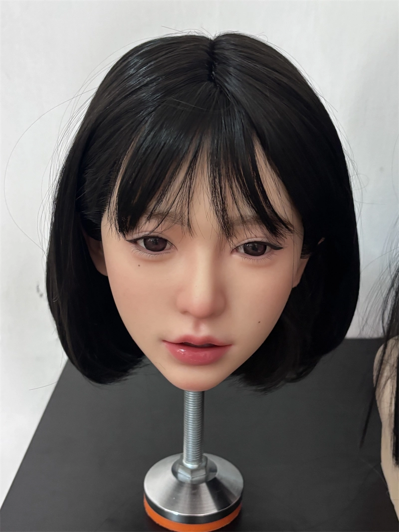 ROS Mouth Real Silicone Sex Doll Head With Close And Open Eyes LS120