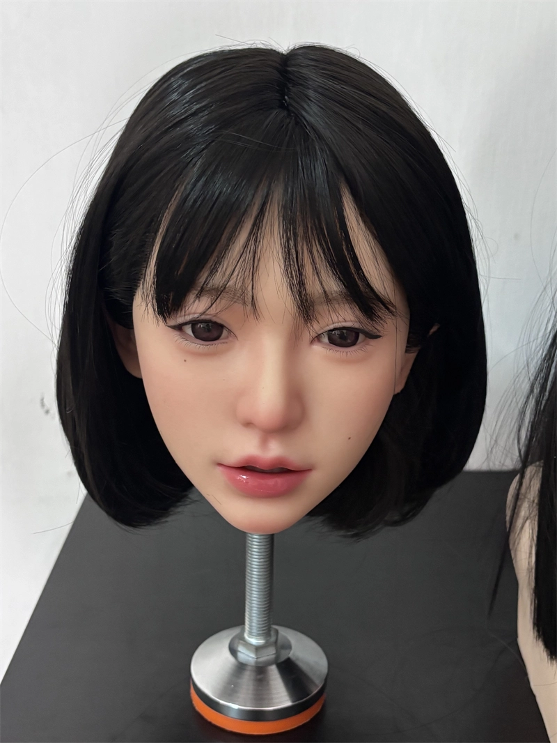 ROS Mouth Real Silicone Sex Doll Head With Close And Open Eyes LS120