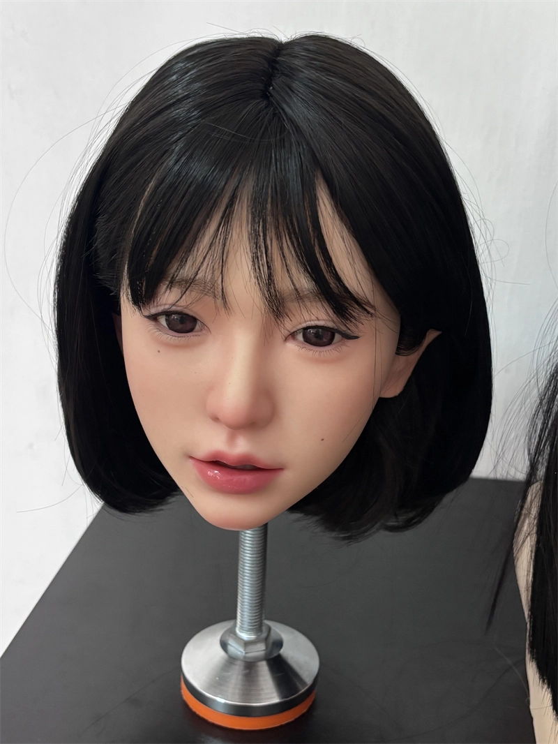 ROS Mouth Real Silicone Sex Doll Head With Close And Open Eyes LS120