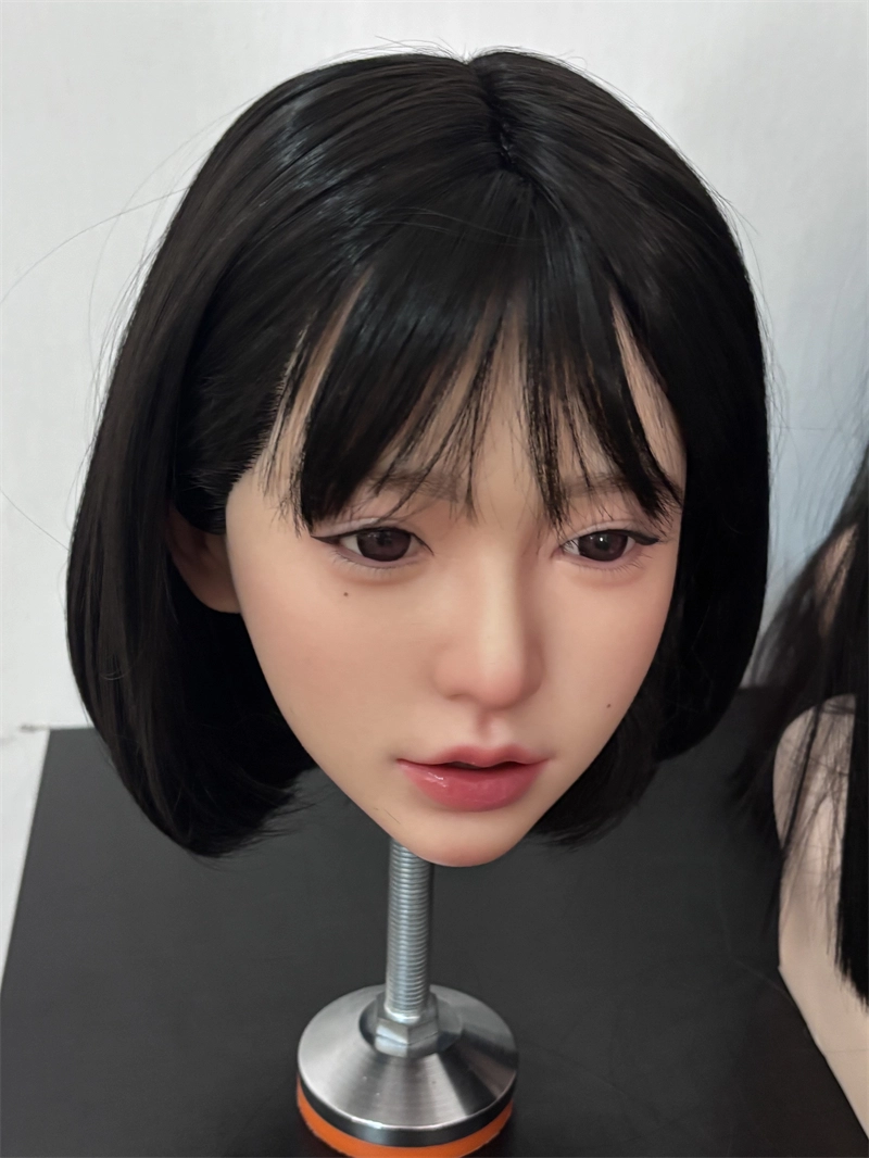 ROS Mouth Real Silicone Sex Doll Head With Close And Open Eyes LS120