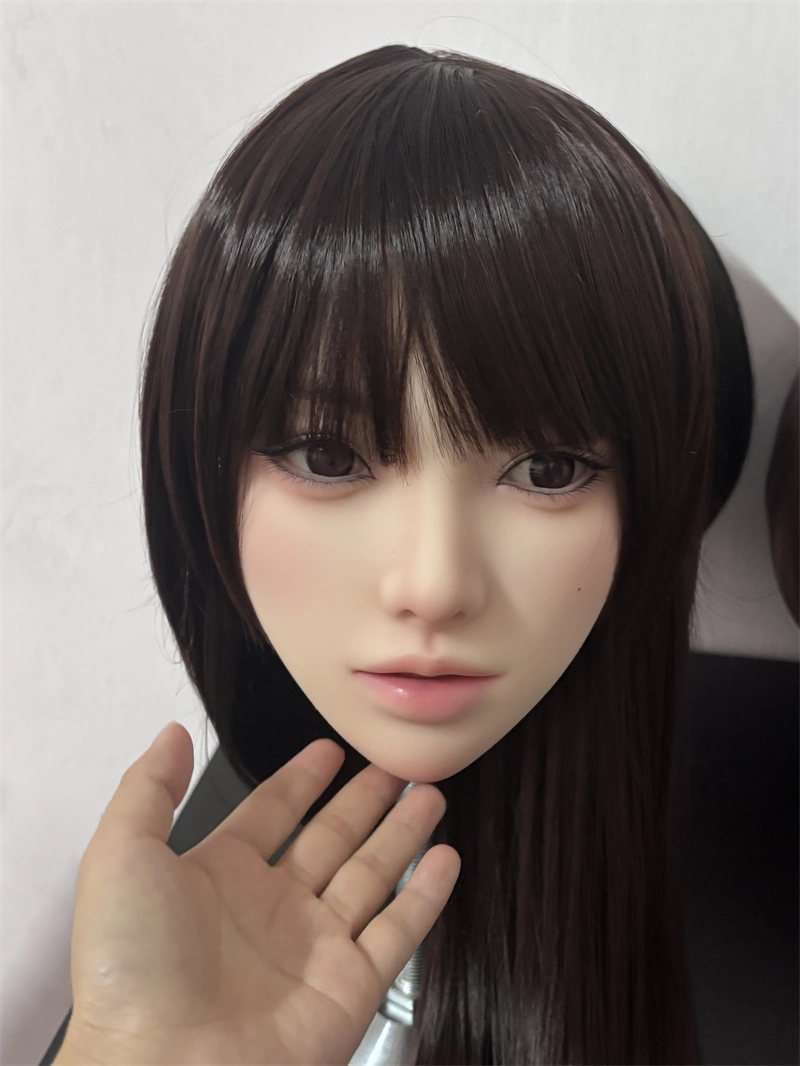 ROS Mouth Real Silicone Sex Doll Head With Close And Open Eyes LS121
