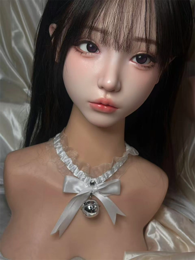 ROS Mouth Real Silicone Sex Doll Head With Close And Open Eyes LS123