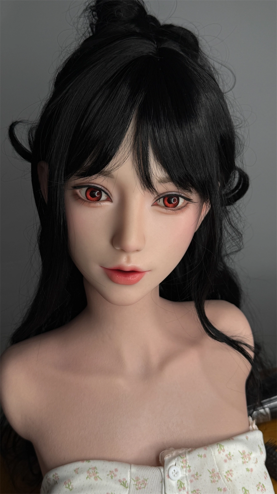 ROS Mouth Real Silicone Sex Doll Head With Close And Open Eyes LS125