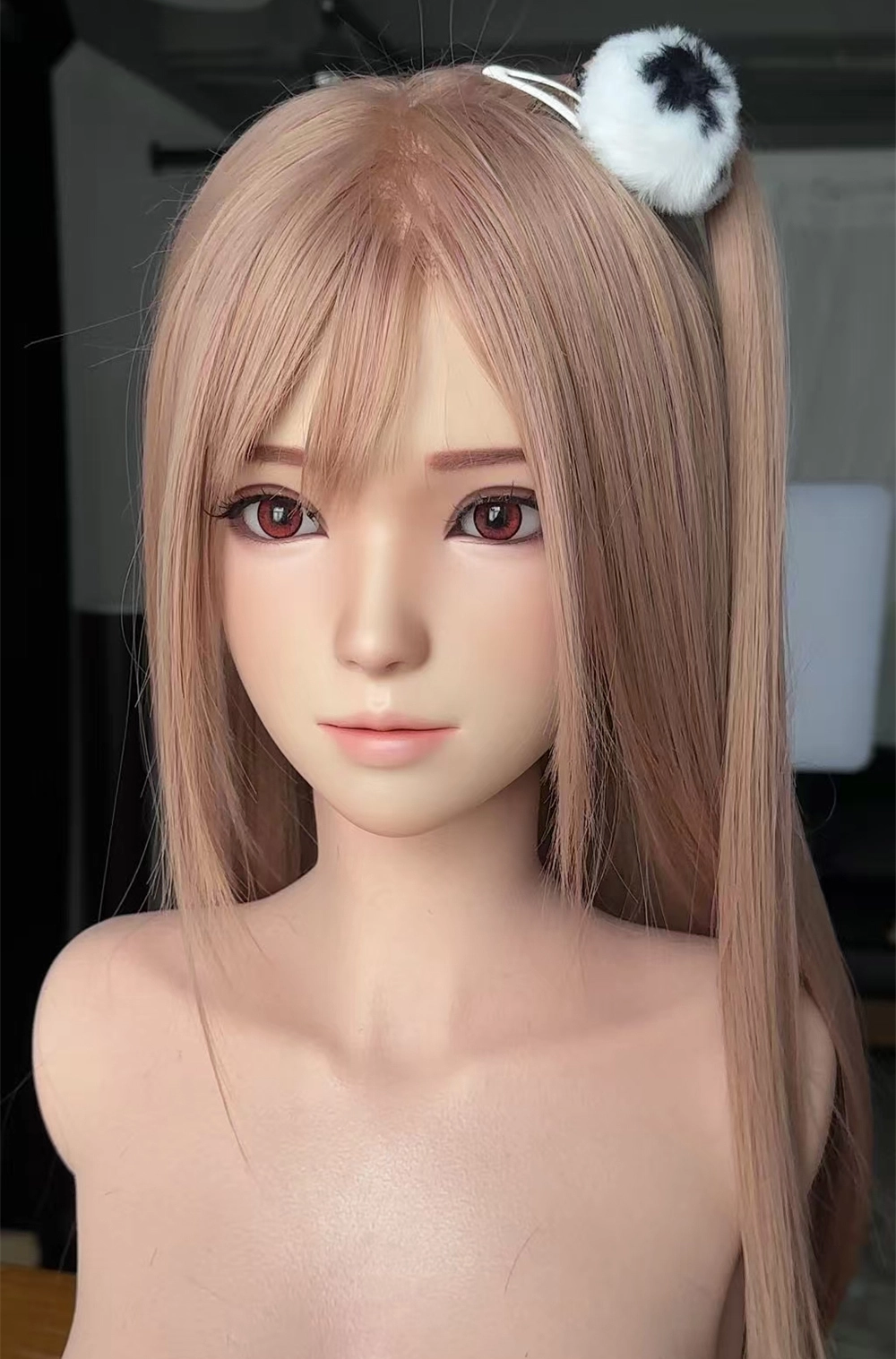 ROS Mouth Real Silicone Sex Doll Head With Close And Open Eyes LS133